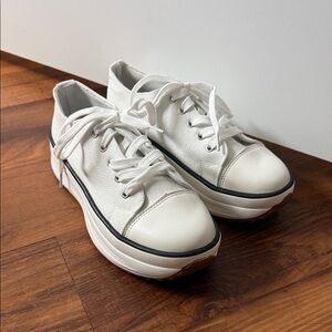 New White Platform Sneakers